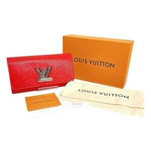 LOUIS VUITTON Red Leather Wallet